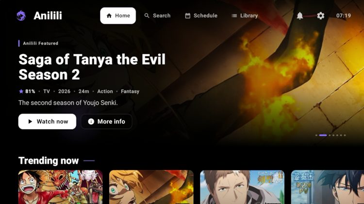 You have successfully installed the Anilili Anime App on your device.