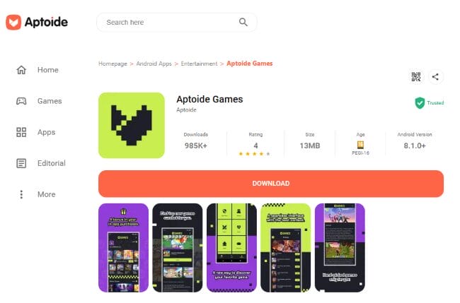 Aptoide Games Download