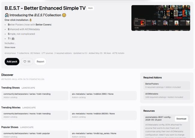 Better Enhanced Simple TV