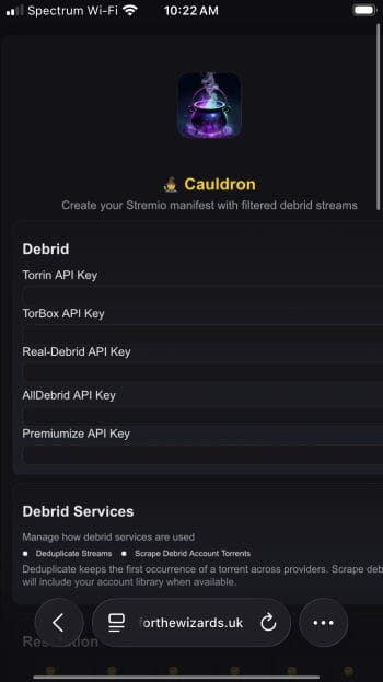 visit the cauldron addon official site