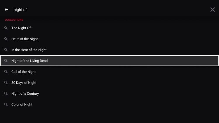 search function