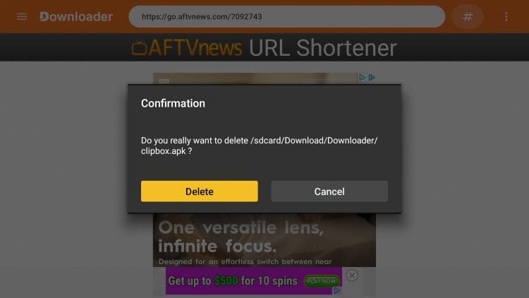 select delete again