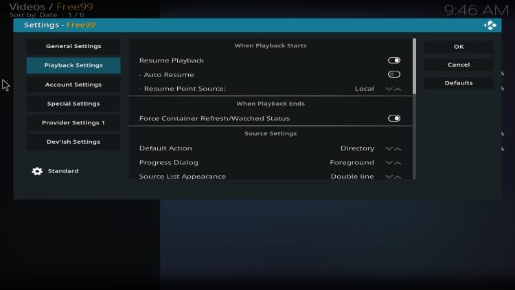 playback adjustments