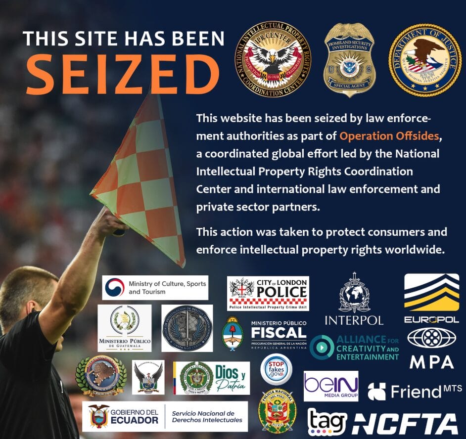 Domain Seized Banner