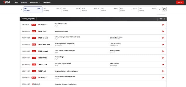 FloSports Streaming App
