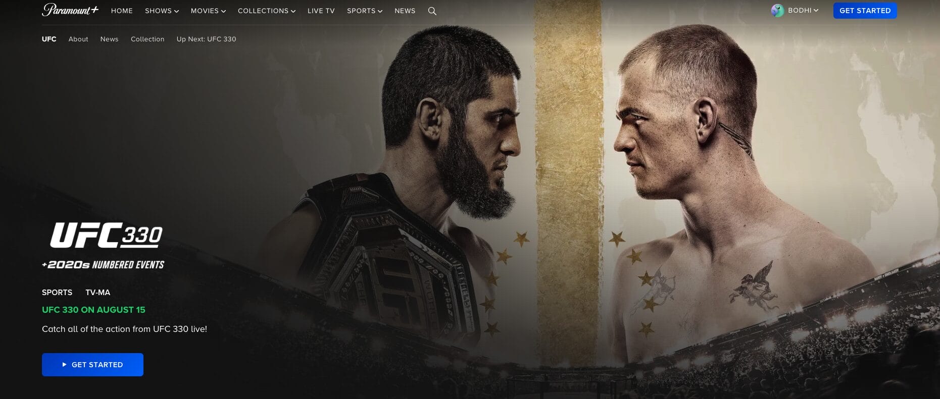 How to Stream UFC 330 Paramount Plus