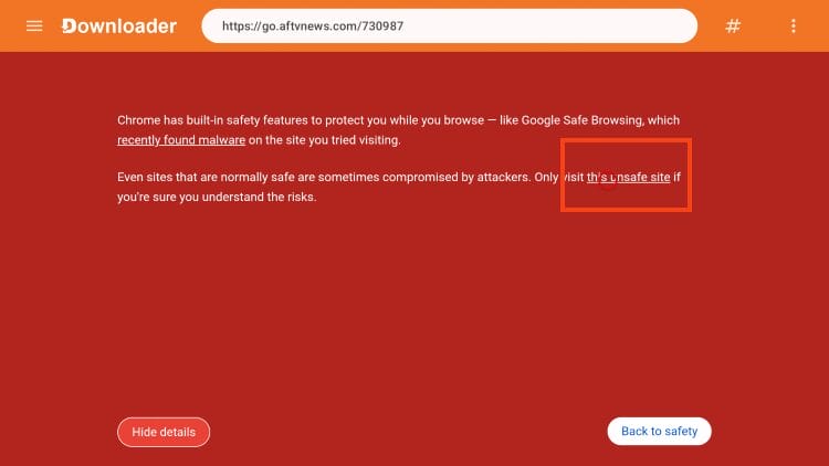 click this unsafe site