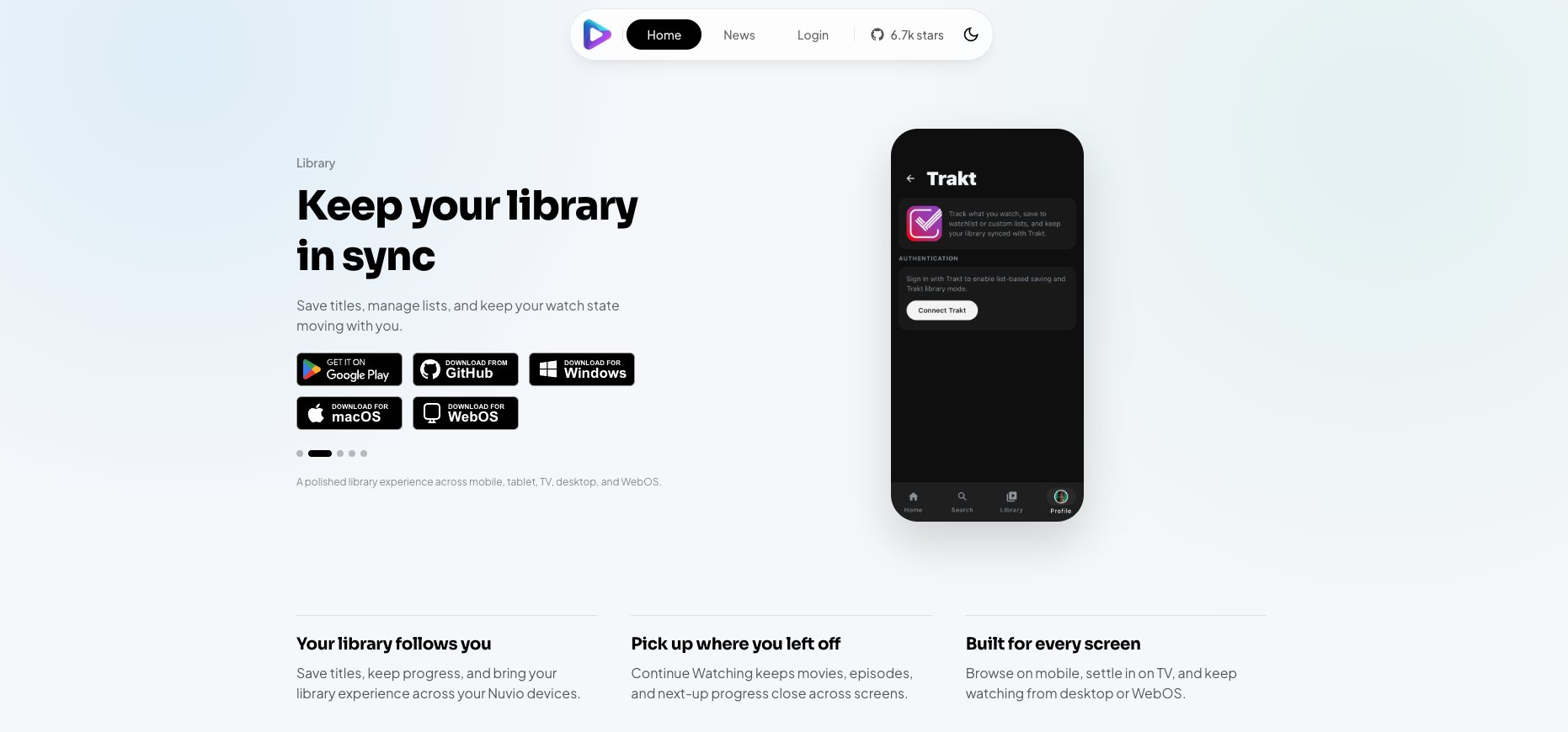 Nuvio Website