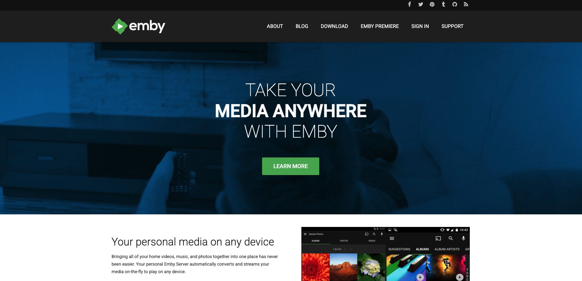 Emby Website