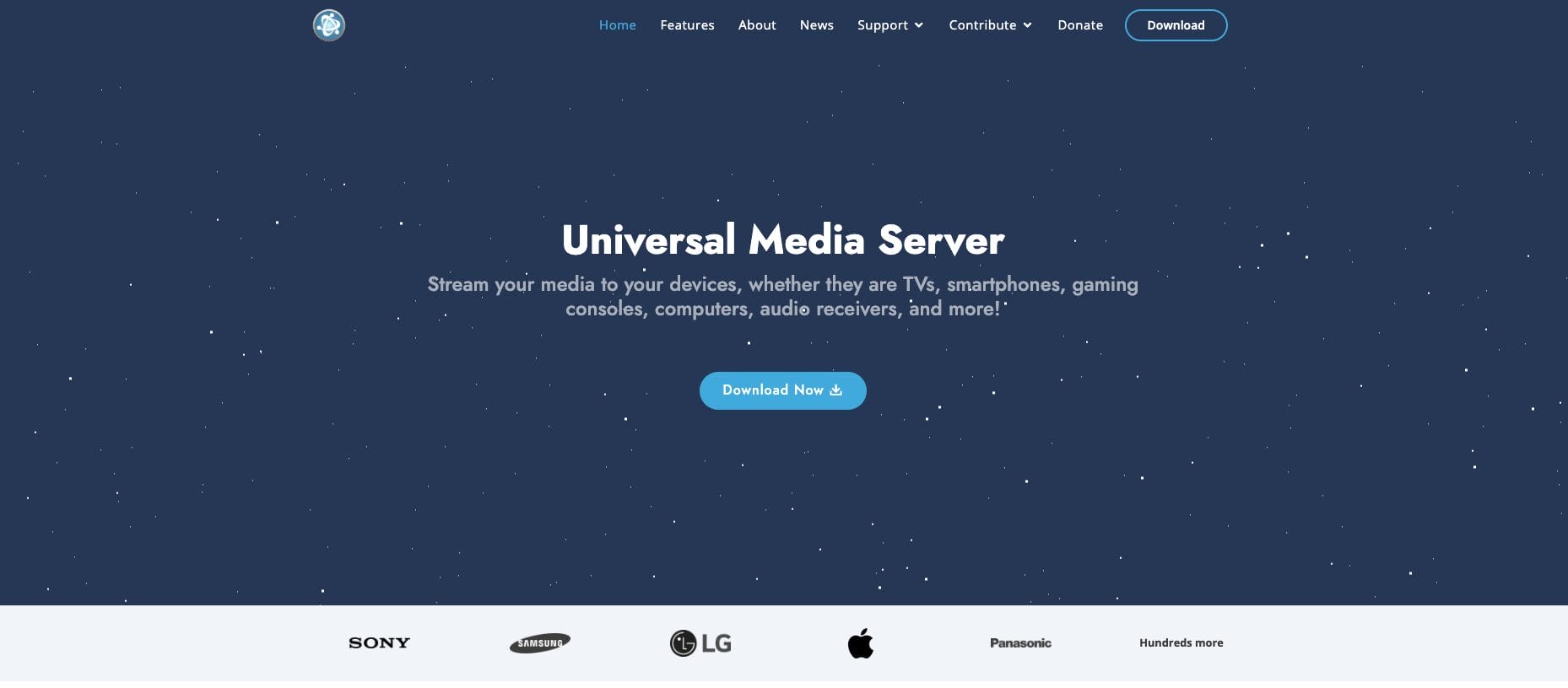Universal Media Server Website