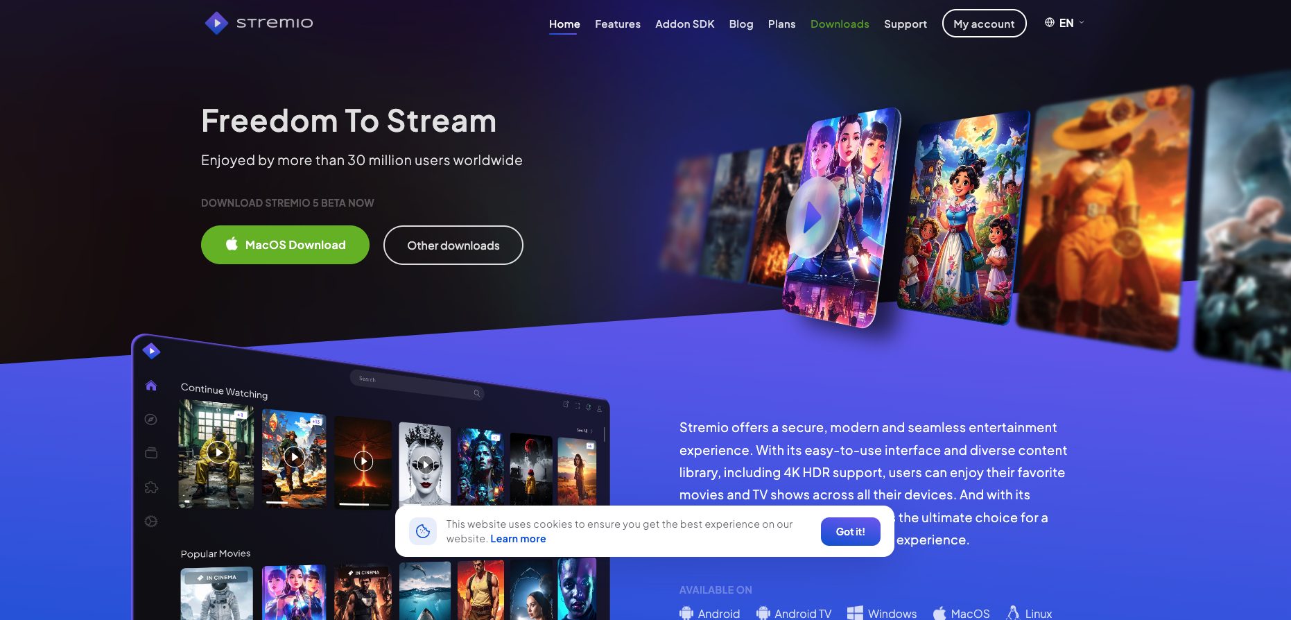 Stremio Website