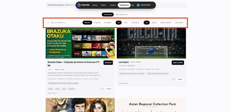 choose your collections category