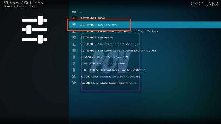 select accounts