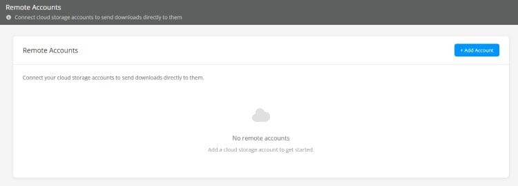 OffCloud Remote Accounts