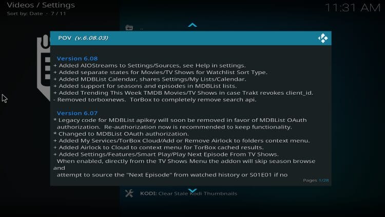 POV New Update V6.08