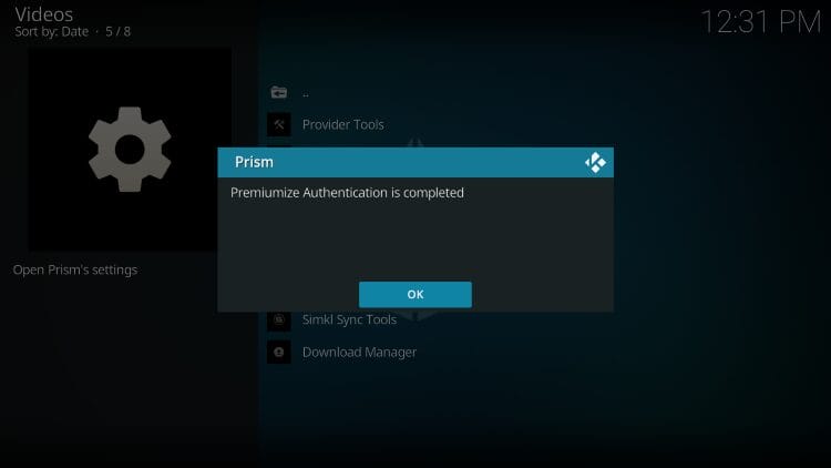 click ok after you see success message