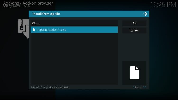 choose repository.prism.zip