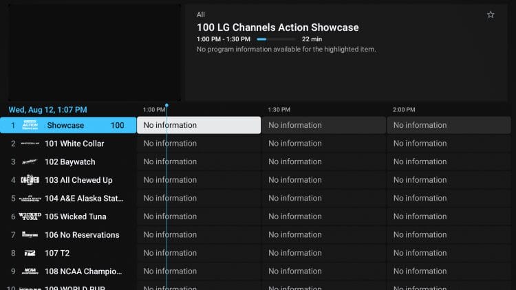 channels within TVLok