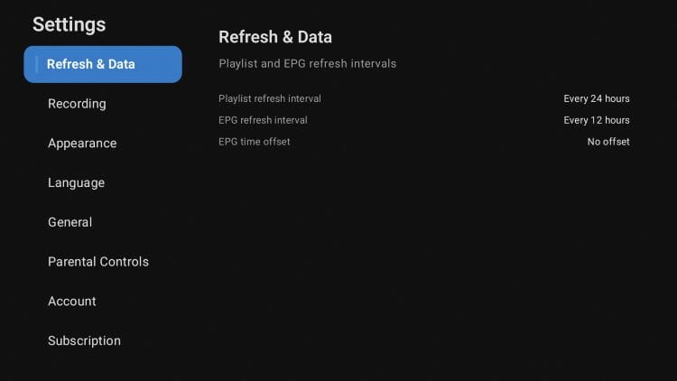 refresh and data