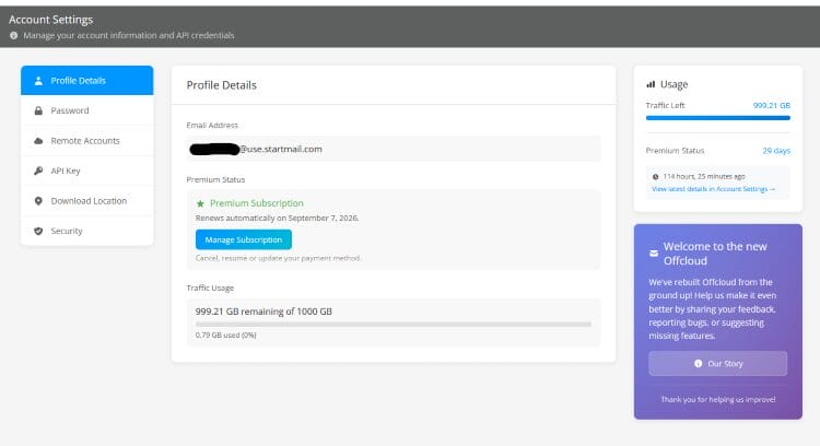 OffCloud Account Sharing