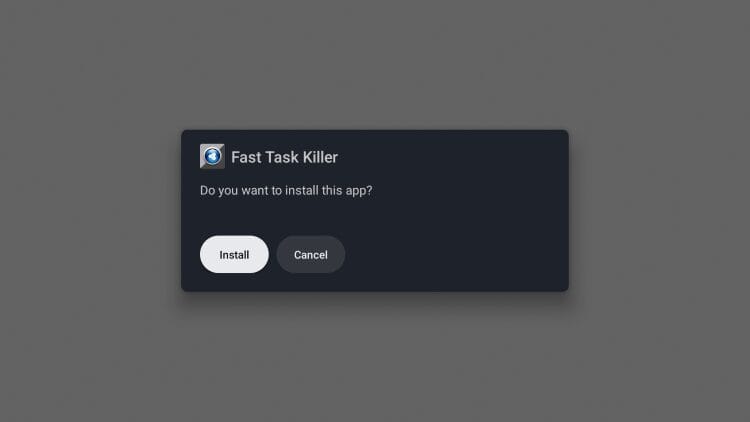 choose install