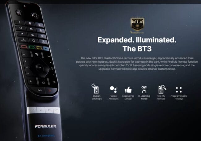 formuler bt3 remote