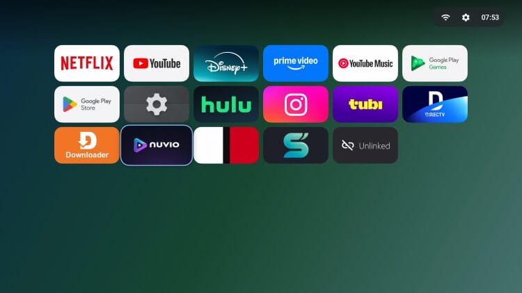 couchy launcher main interface