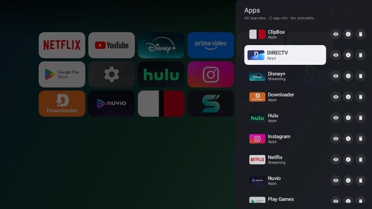 apps adjustments