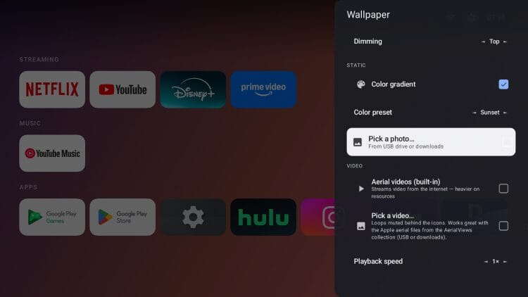 wallpaper settings