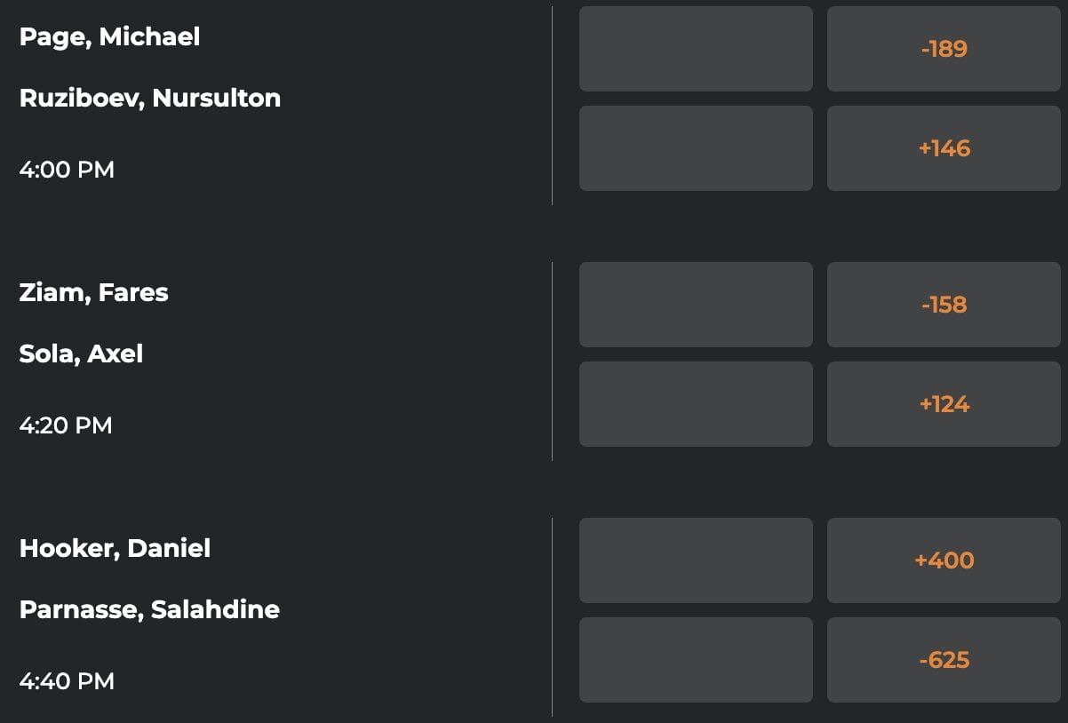 UFC Paris Betting Odds
