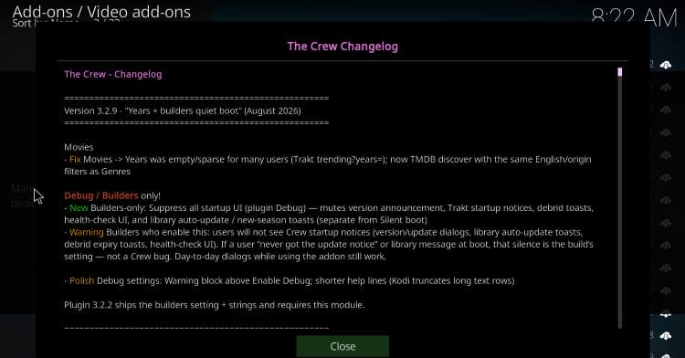 The Crew kodi latest release